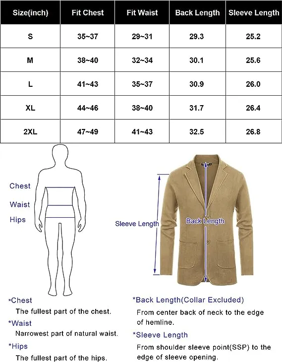 Men's Cardigan Sweater Shawl Collar Two Button Down Knit Blazer Jacket Knitwear