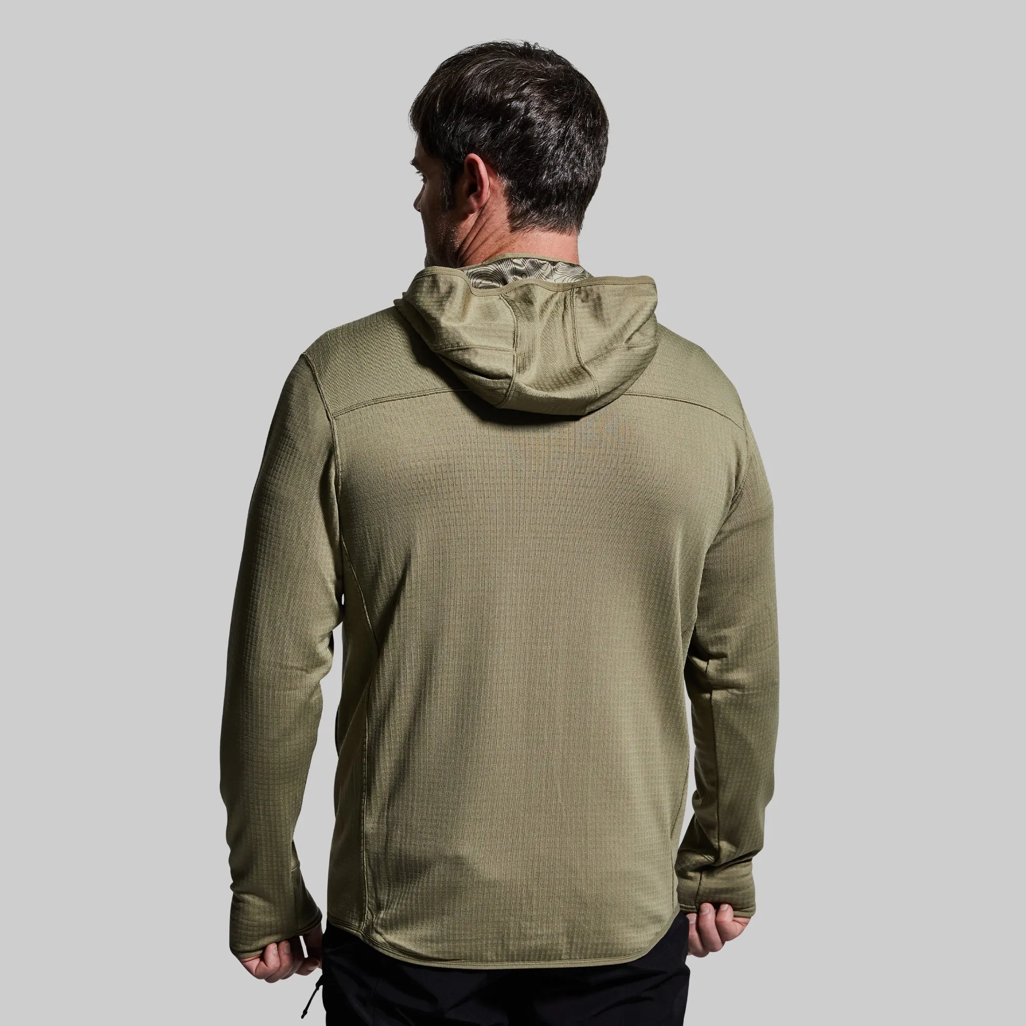 Men's Quiver Half Zip Hoodie (Sage Brush)