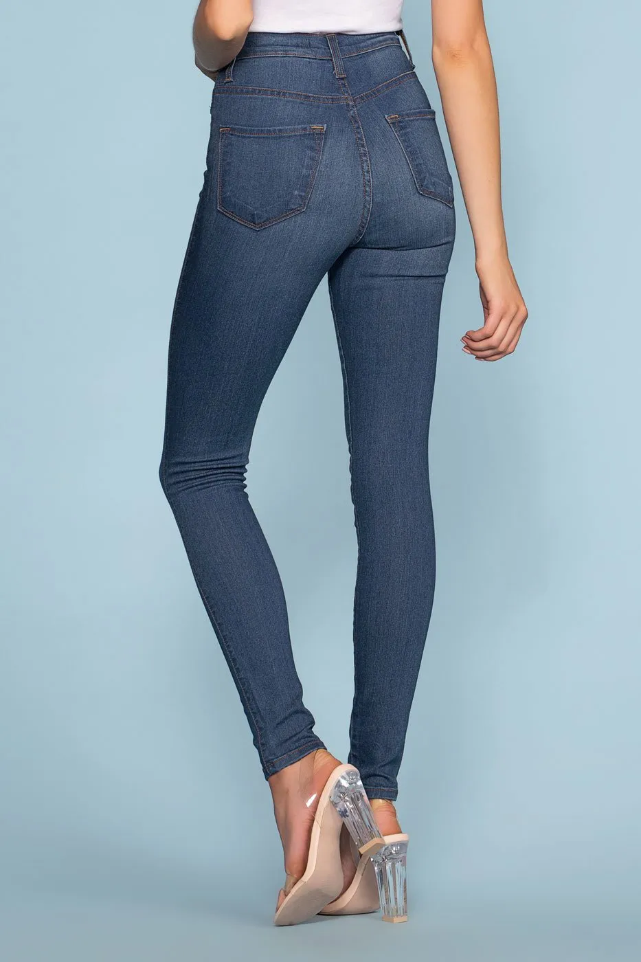 Mika High Waisted Jeans - Medium Wash