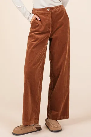 Mittoshop Corduroy Back Elastic Waist Pants