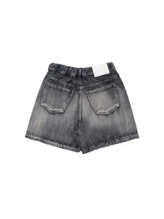 MM6 Maison Margiela   Cotton denim shorts 