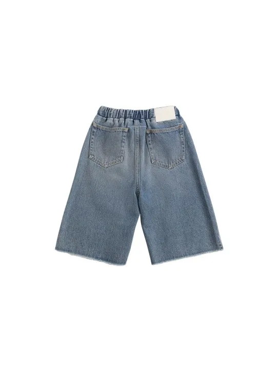 MM6 Maison Margiela   Cotton denim shorts 