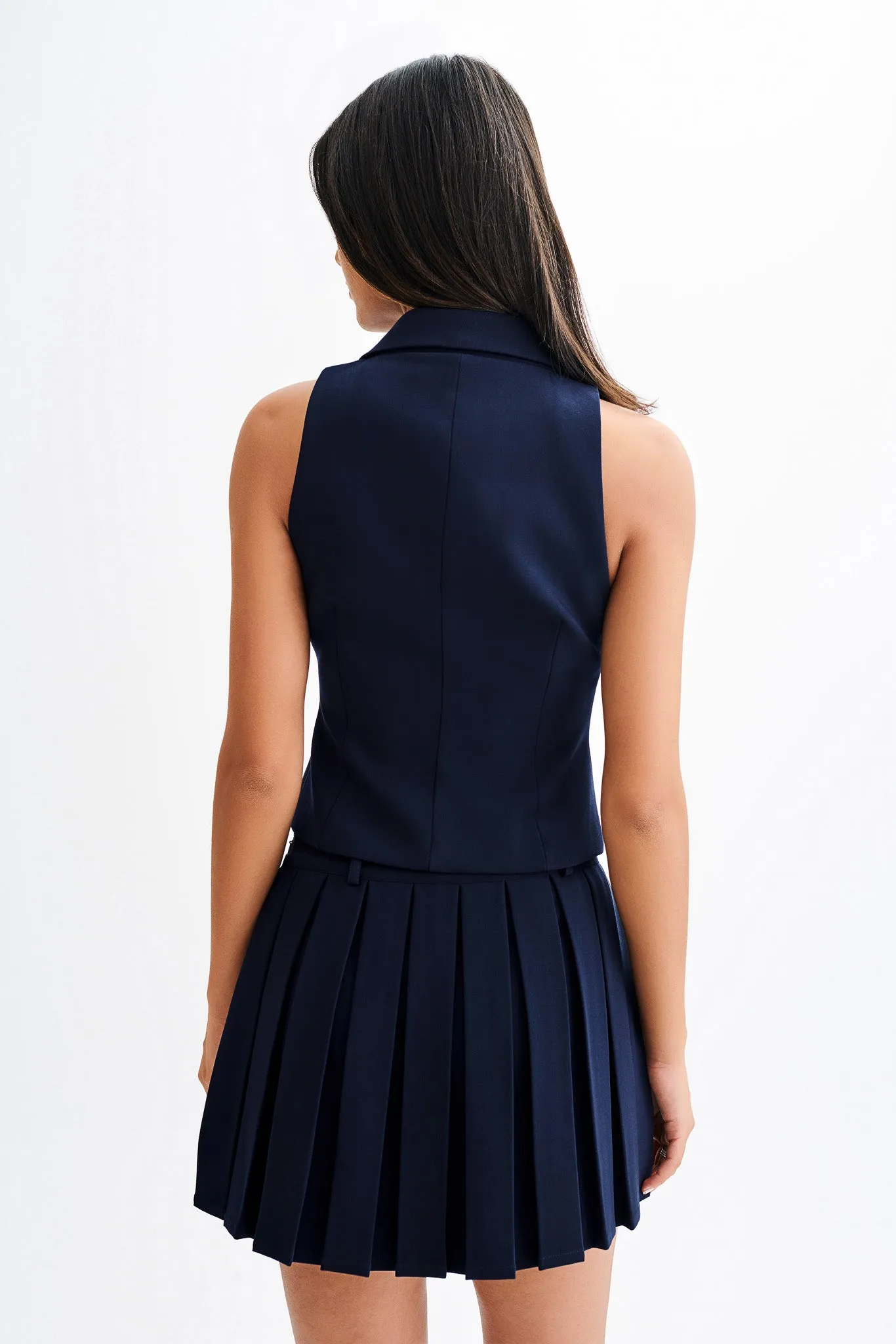 Mura Suiting Vest - Navy