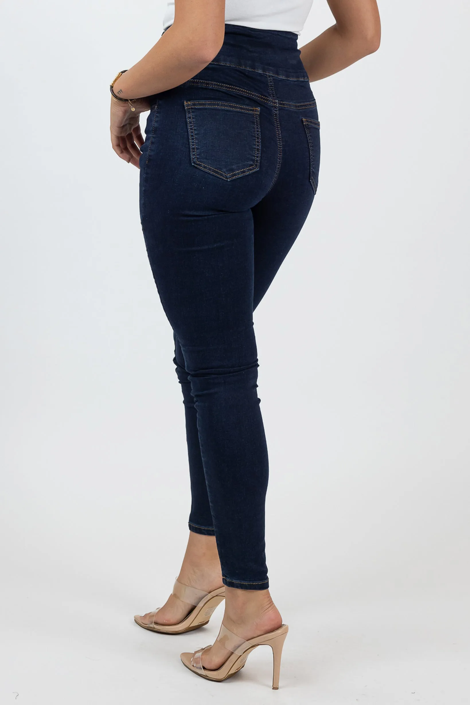 Nelly Waist Detailed Skinny Jeans