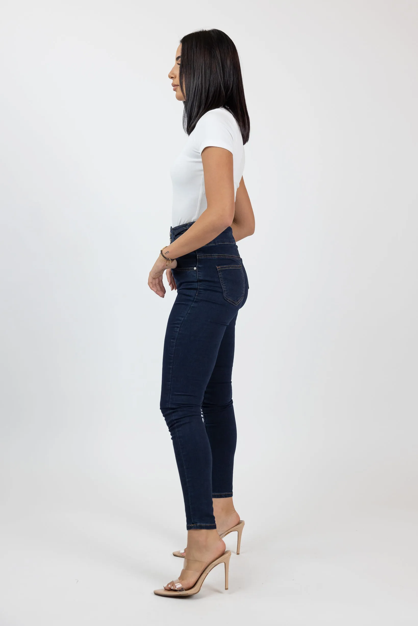 Nelly Waist Detailed Skinny Jeans