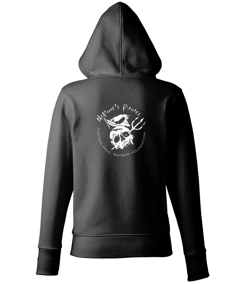 Neptune's Pirate Skull Logo Women's Pullover Hoodie