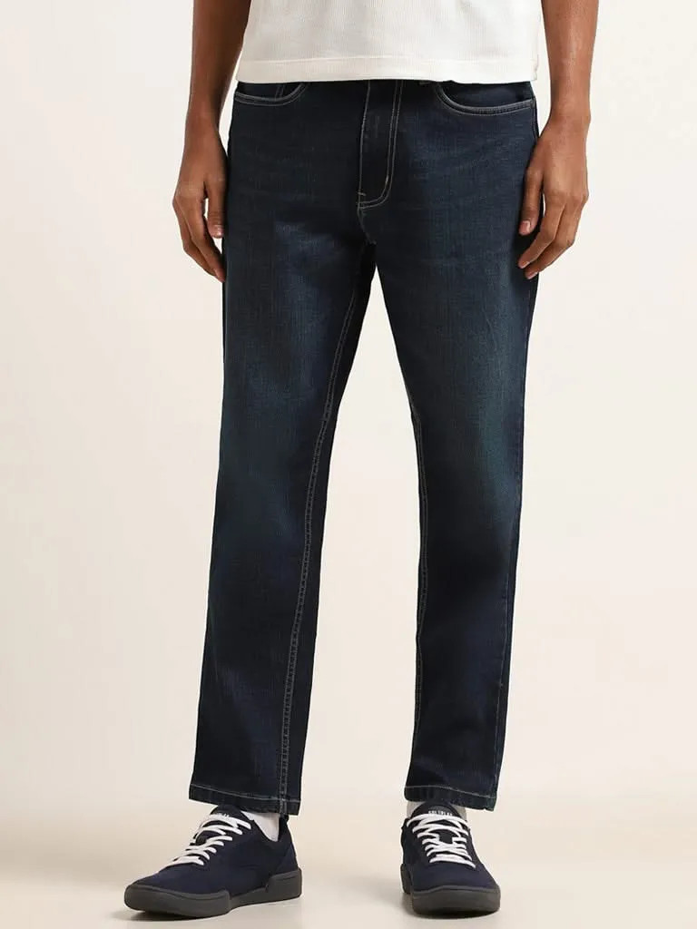 Nuon Blue Slim Fit Mid Rise Jeans