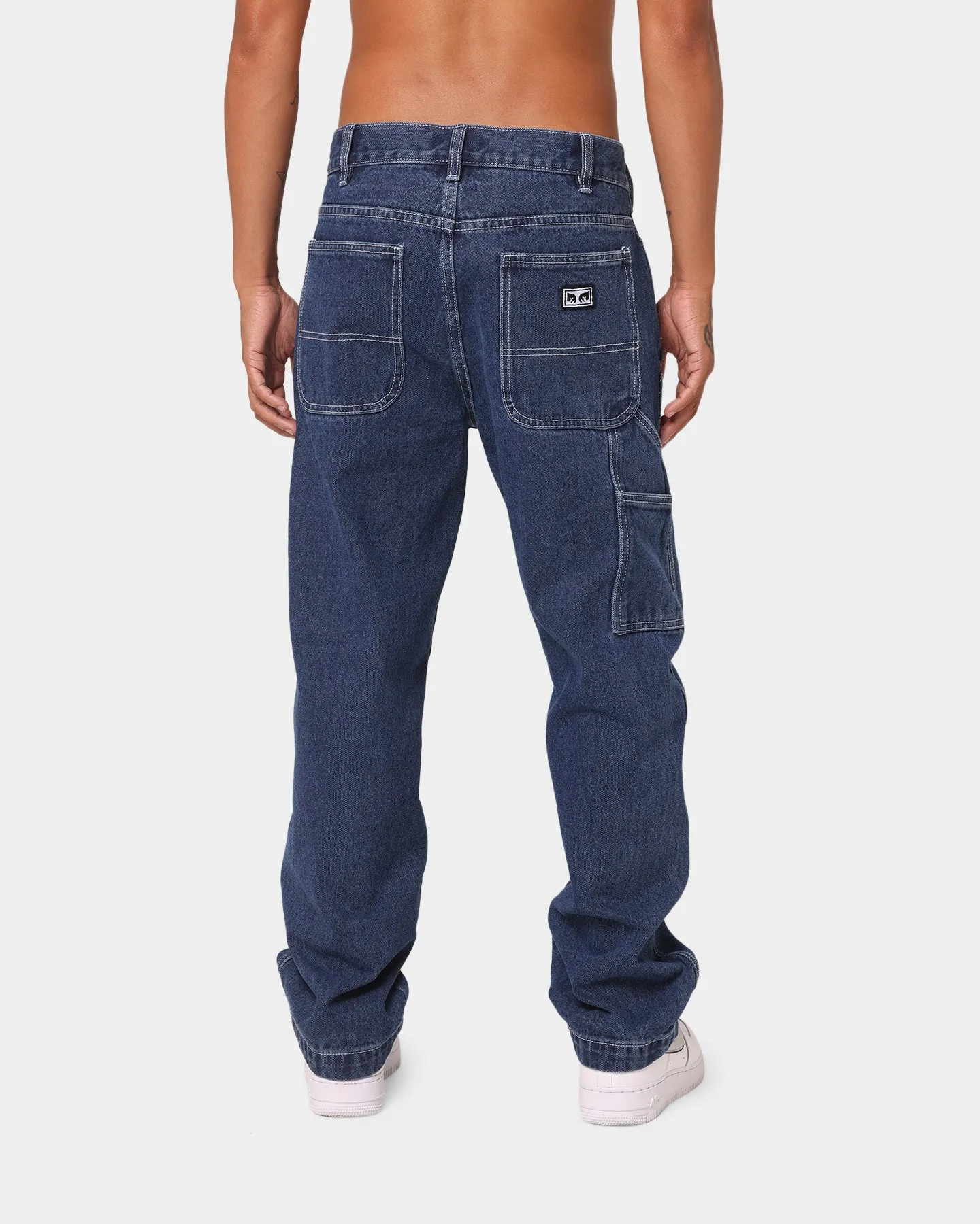 Obey Hardwork Carpenter Denim Jeans Stonewash Indigo