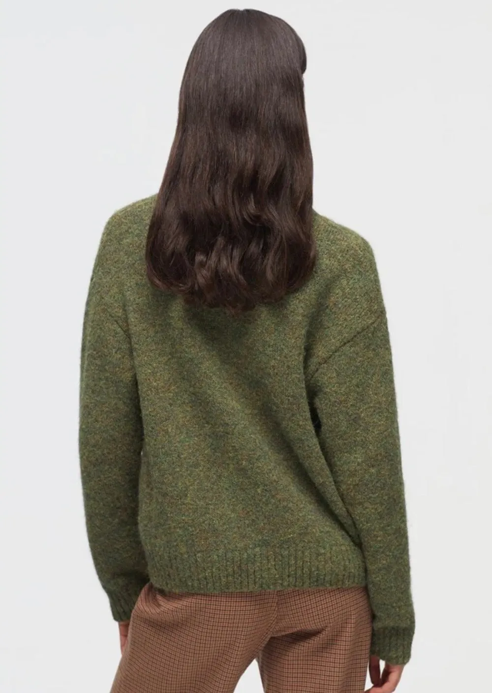 Paloma Jacquard Cardigan Forest Green