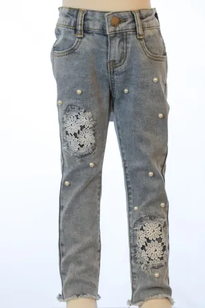 Peek-A-Boo Lace Jeans