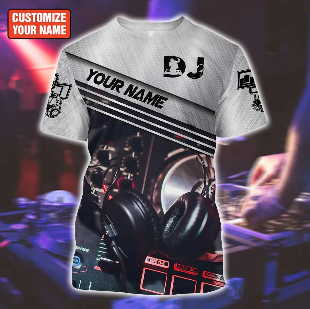 Personalized 3D All Over Print DJ Shirt, DJ Zip Hoodie, Best Gift For A DJ, DJ Party Shirt