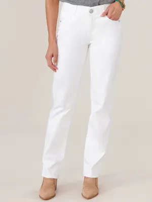 "Ab"solution® Petite White Straight Leg Jeans