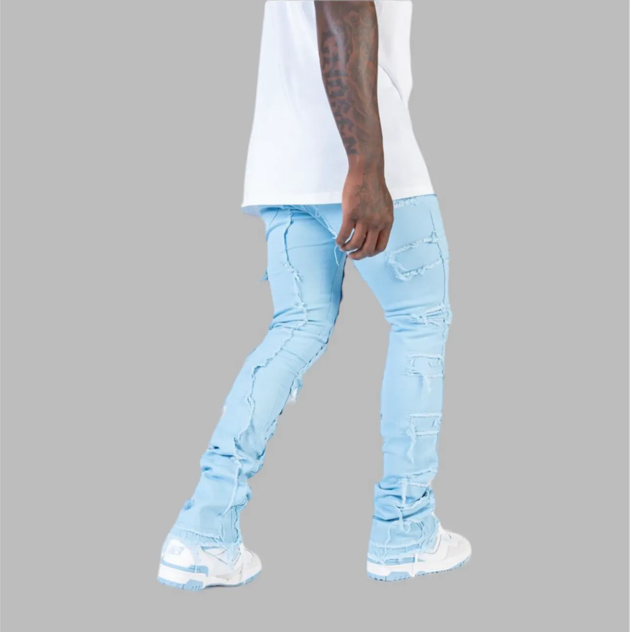 Relapse Jeans Shadow 110 Stack Denim Baby Blue