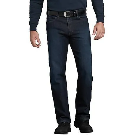 Review - Flex Regular Fit Straight Leg 5-Pocket Toughmax Denim Jeans (Rinsed Indigo Blue)