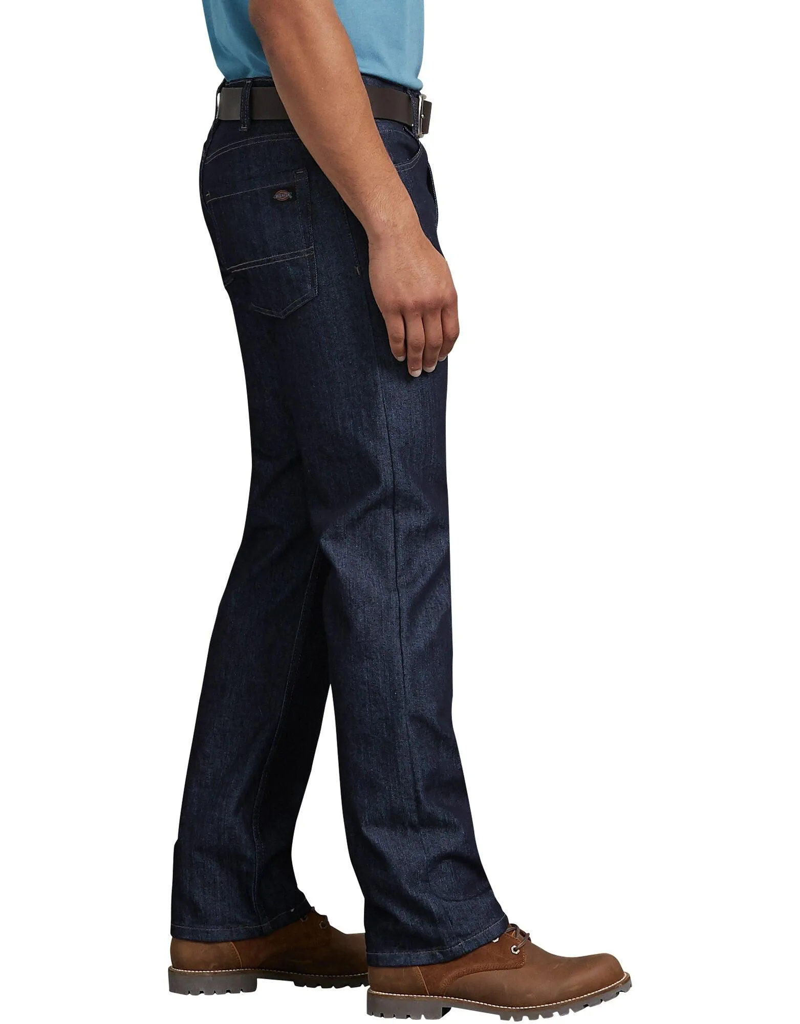 Review - Flex Regular Fit Straight Leg 5-Pocket Toughmax Denim Jeans (Rinsed Indigo Blue)