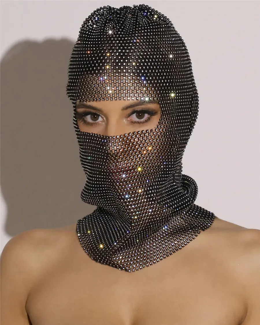 Rhinestone Ski Mask