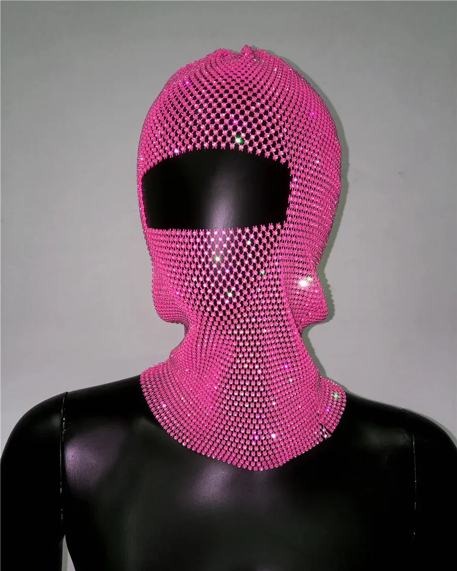 Rhinestone Ski Mask