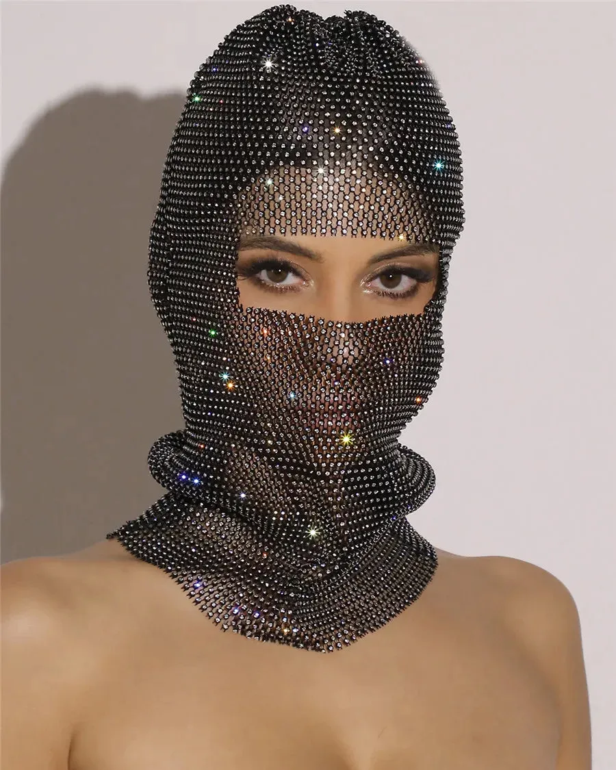 Rhinestone Ski Mask