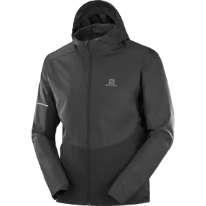 Salomon Men&#x27;s Agile Full Zip Hoodie Black | Buy Salomon Men&#x27;s Agile Full Zip Hoodie Black here | Outnorth