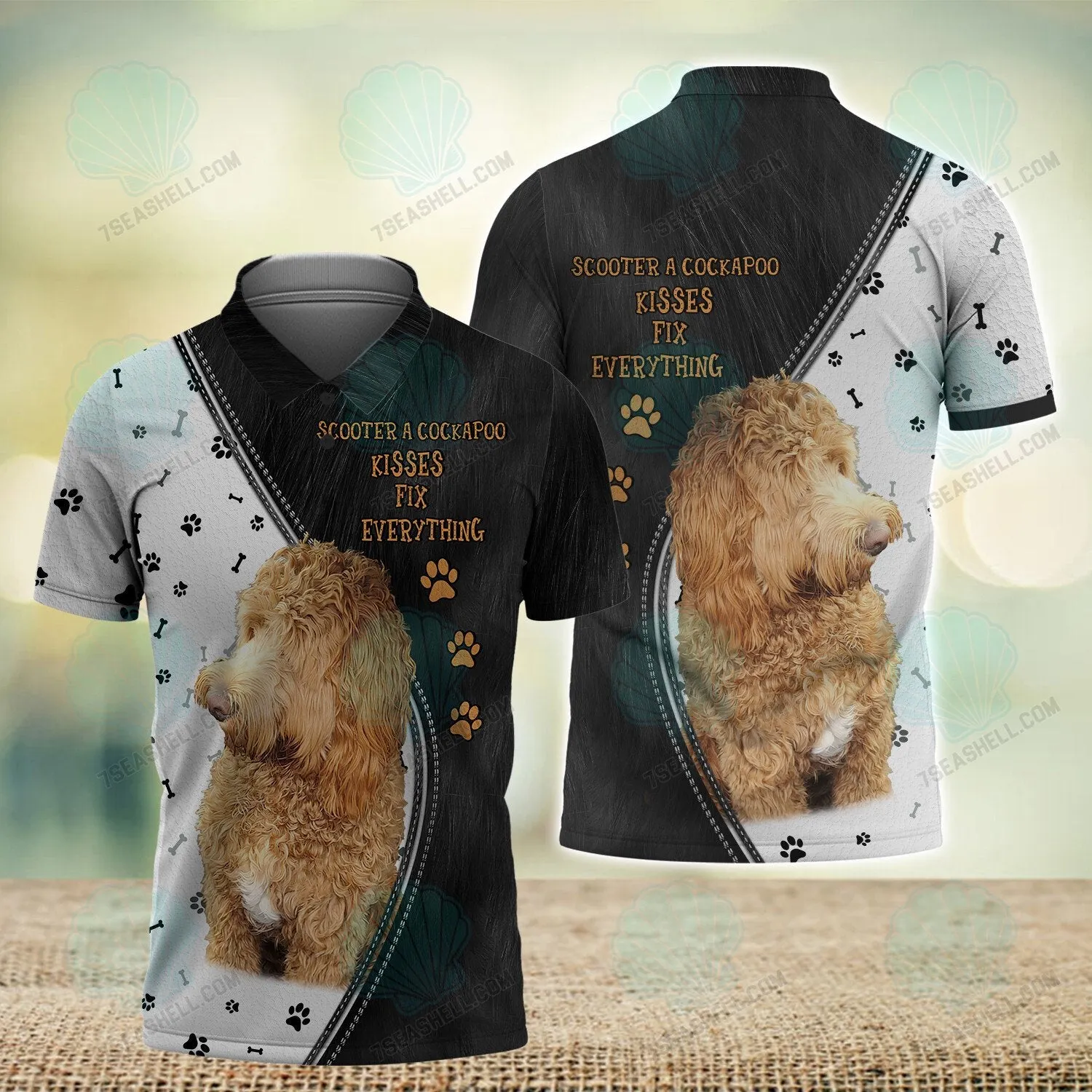 Scooter A Cockapoo Love 3D Full Print Shirts, Christmas Dog Memorial Gifts for loss of Dog