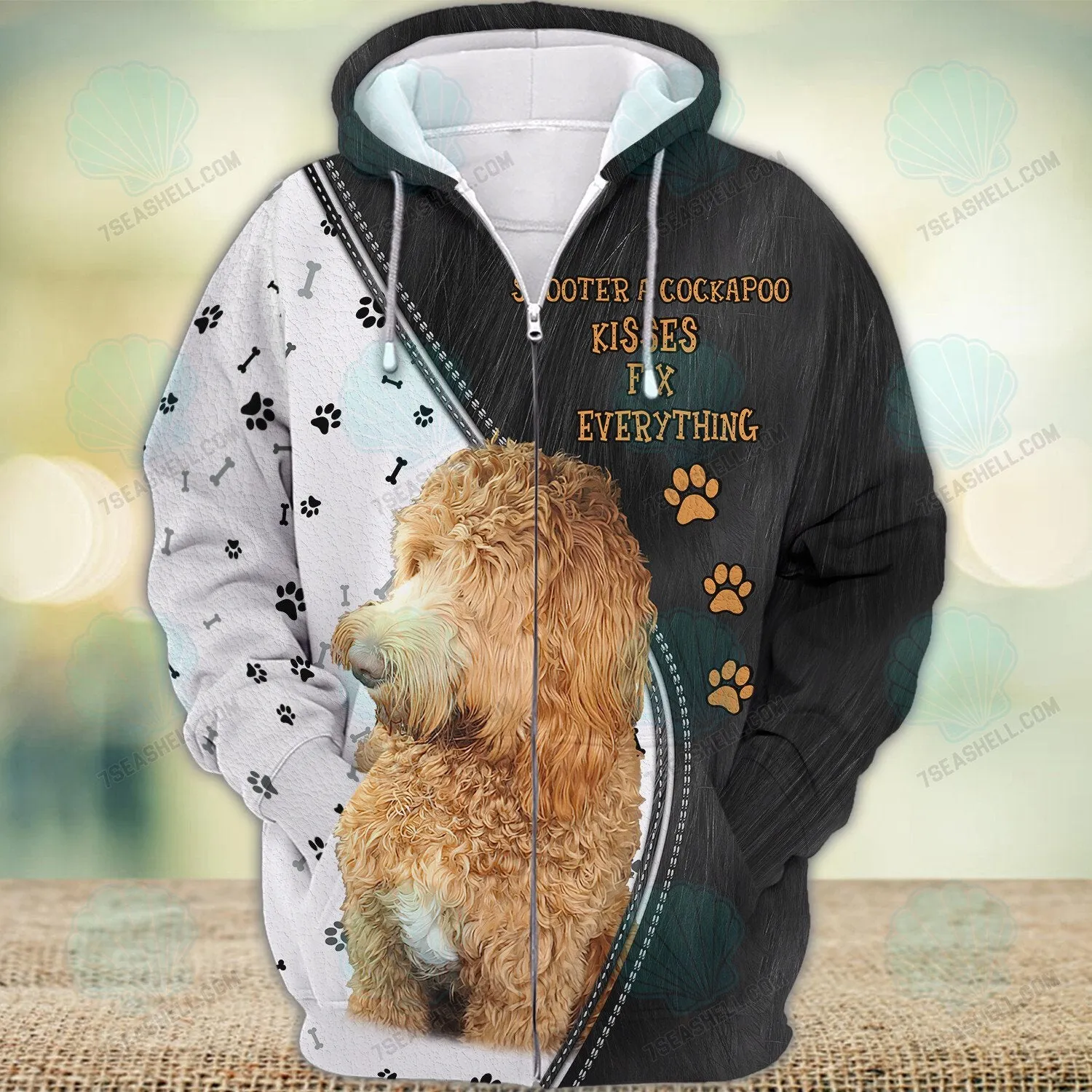 Scooter A Cockapoo Love 3D Full Print Shirts, Christmas Dog Memorial Gifts for loss of Dog