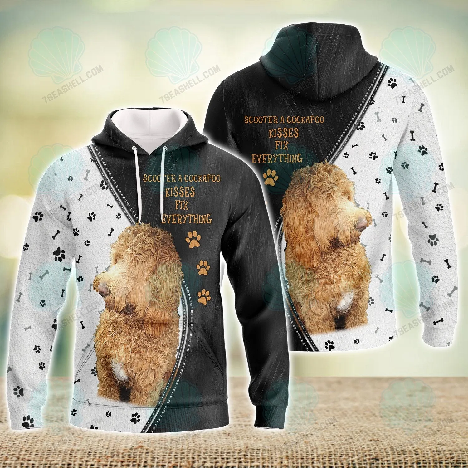 Scooter A Cockapoo Love 3D Full Print Shirts, Christmas Dog Memorial Gifts for loss of Dog