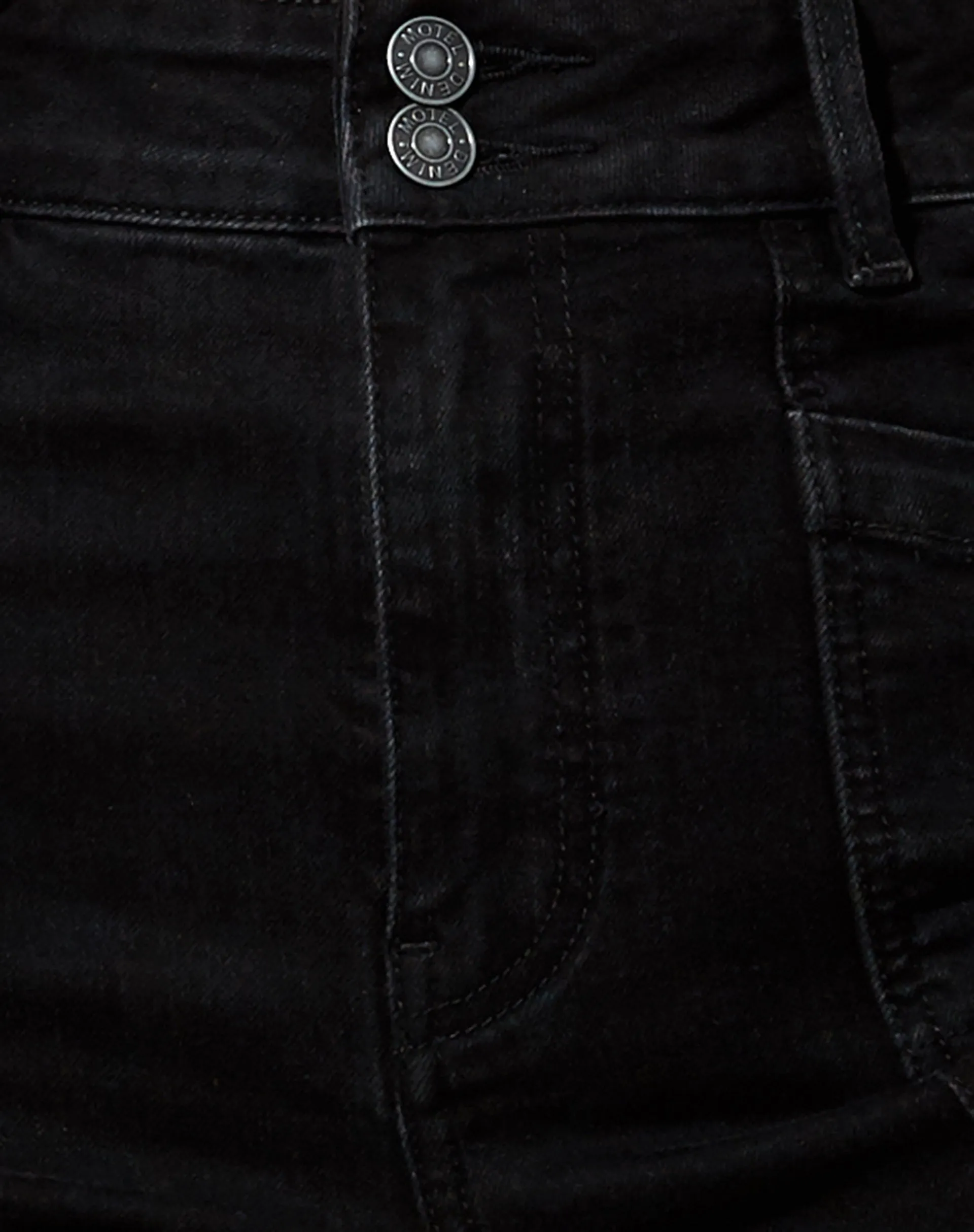 Seam Split Jeans in Black Wash