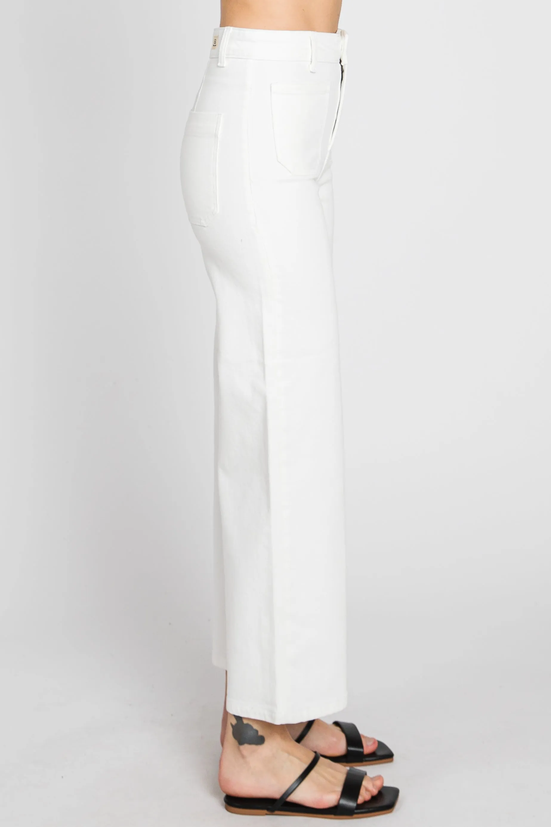 Selena Wide Leg Jeans in White