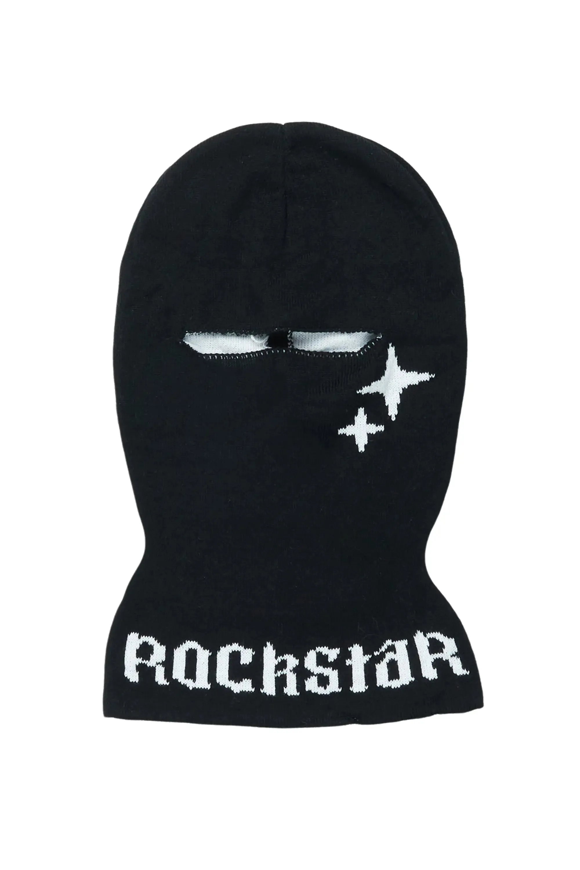 Seppo Black Embroidery Ski Mask