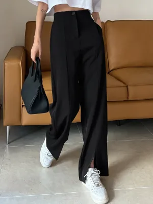 SHEIN DAZY Split Hem Suit Pants