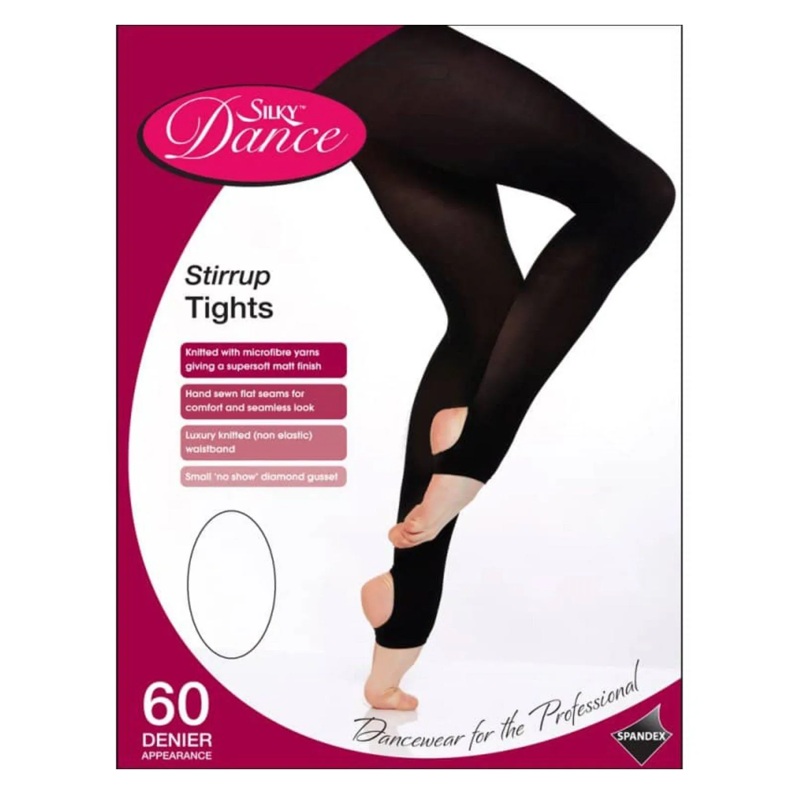 'SILKY' BRAND 60 DENIER BALLET DANCE STIRRUP TIGHTS