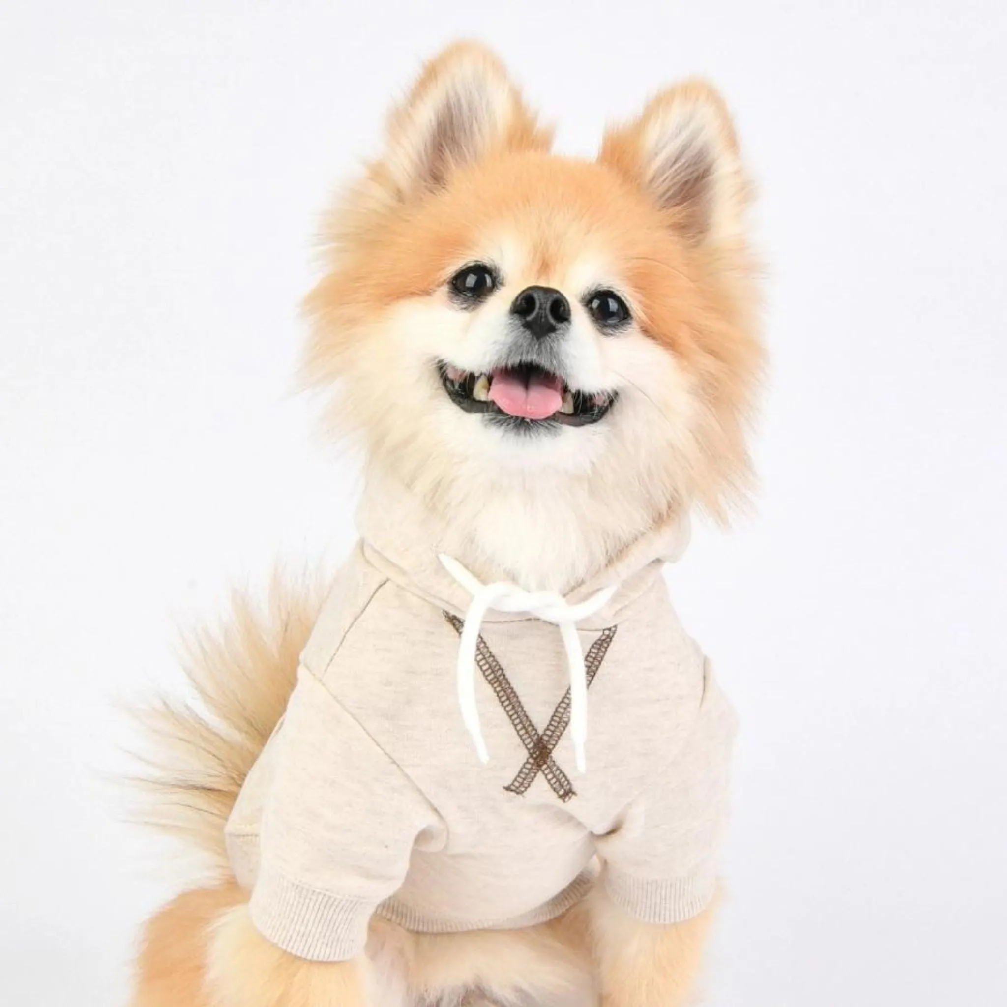 Simple Hoodie For Dogs Beige - COMING SOON!