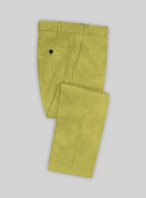 Solbiati Lime Green Corduroy Pants