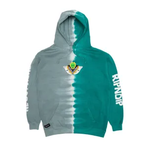 Splitting Heads Hoodie (Teal & Gray Split Wash)