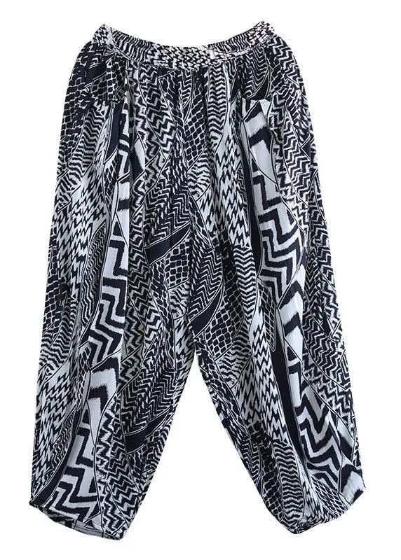 Style Print Retro High Waist Summer Harem Pants