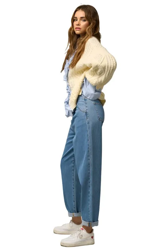 Super High Waist Slouch Jeans