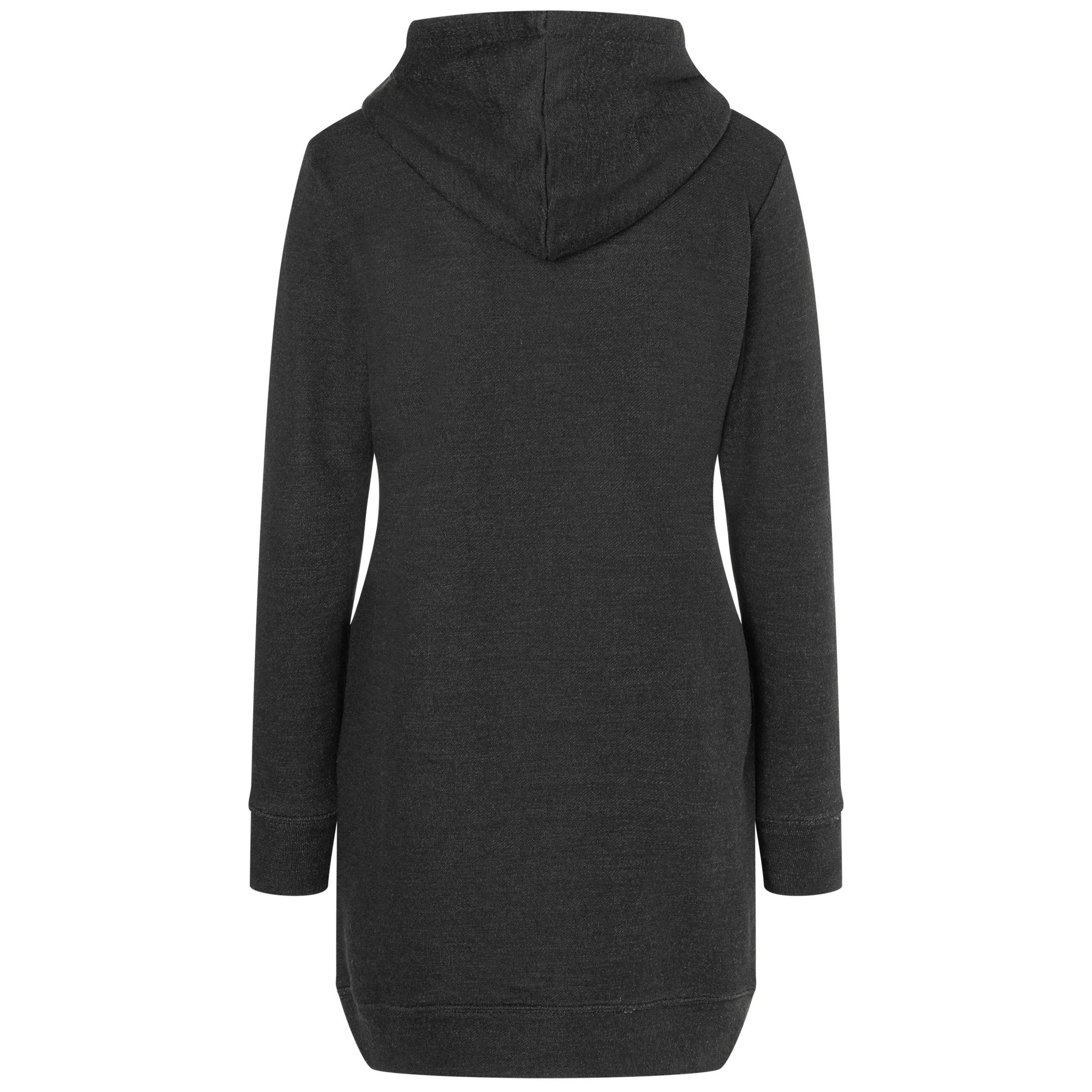 super.natural Women&#x27;s Knit Long Hoodie Jet Black | Buy super.natural Women&#x27;s Knit Long Hoodie Jet Black here | Outnorth