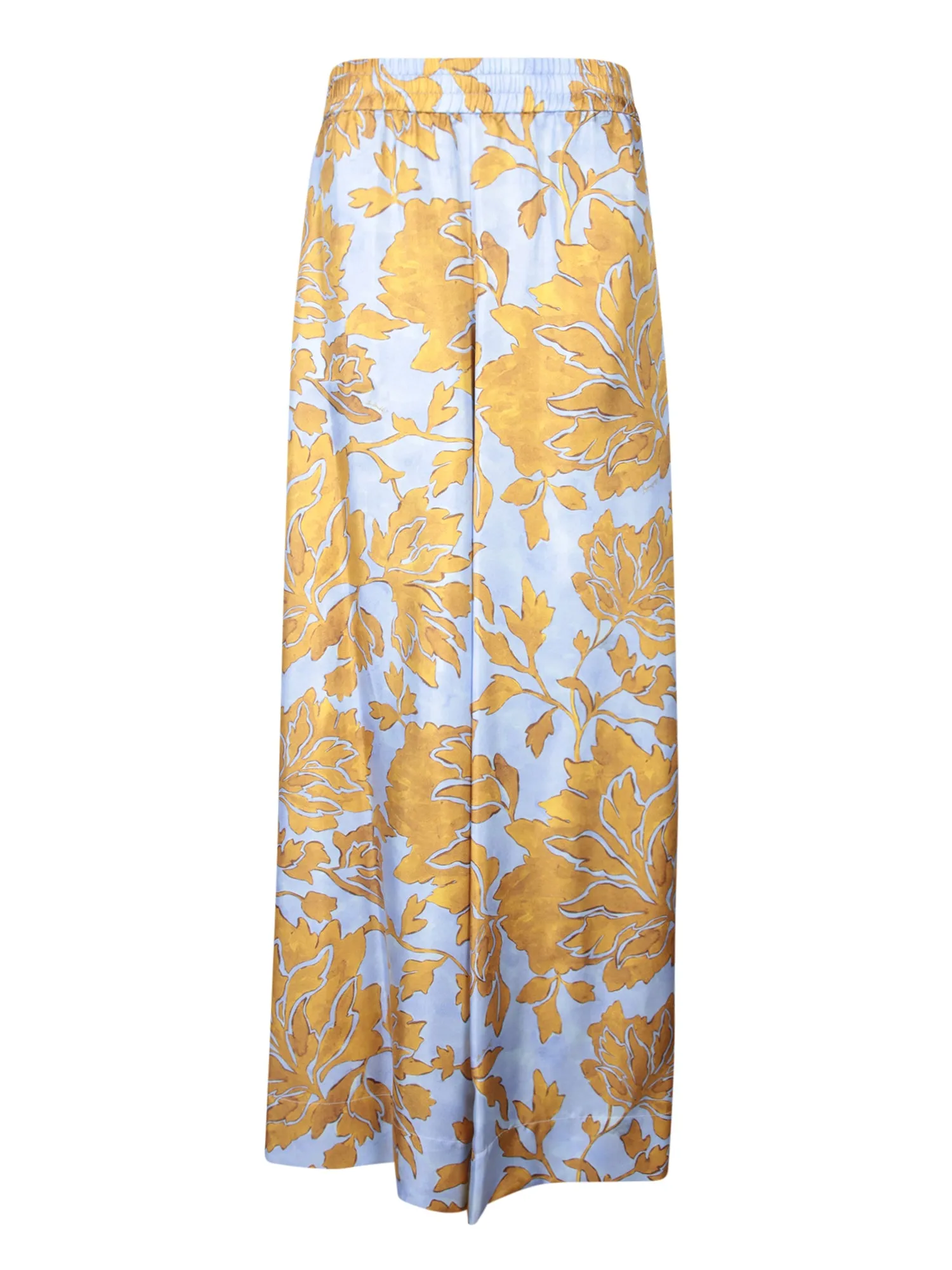 Tangle Light Blue Gold Palazzo Pants