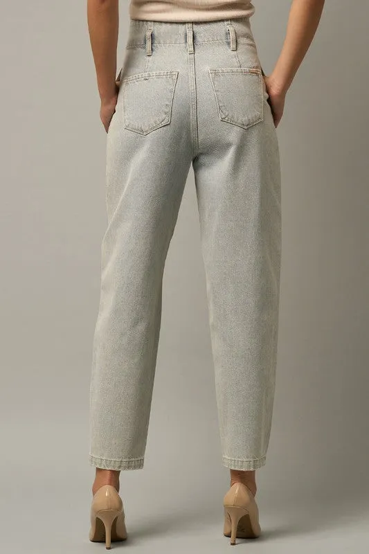 TEEK - LIGHT WASH HIGH RISE BALLOON JEANS