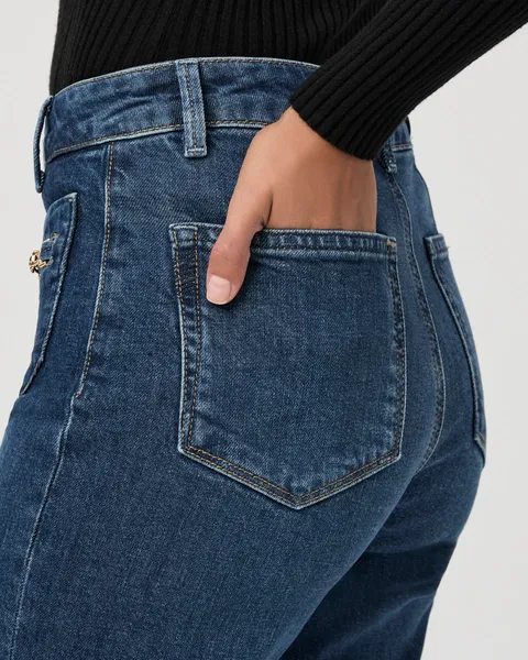 The Leenah Gold Clasp Pocket Jean