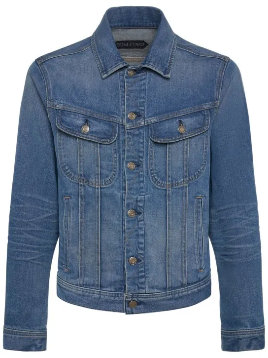 Tom Ford   Broken denim twill jacket 