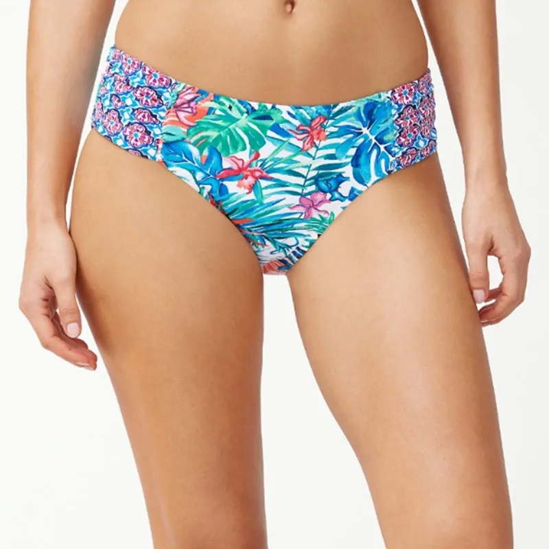 Tommy Bahama Reversible High Waist Bikini Pants TSW90306B  - Palm Party