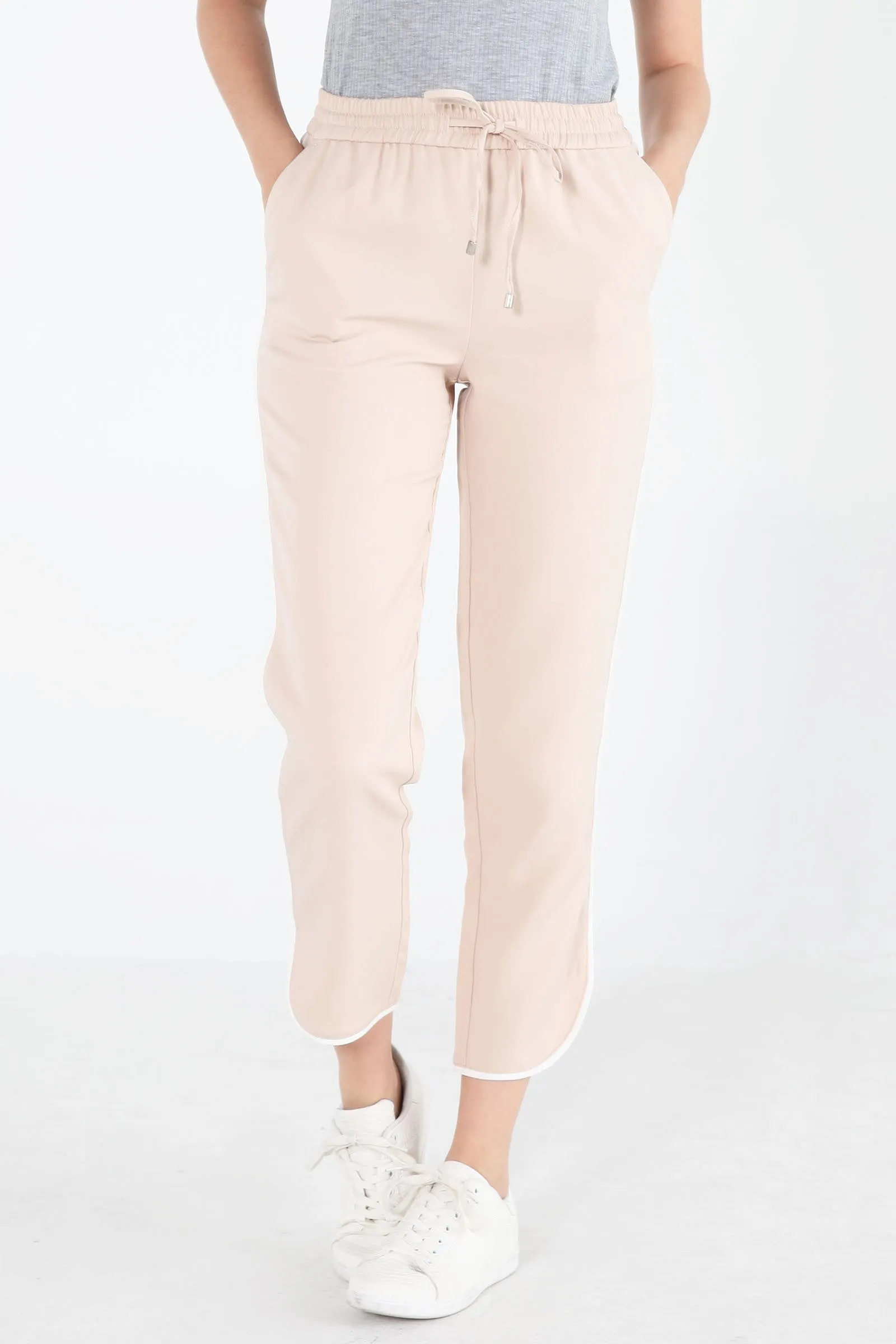 Track Pants With Contrast Piping