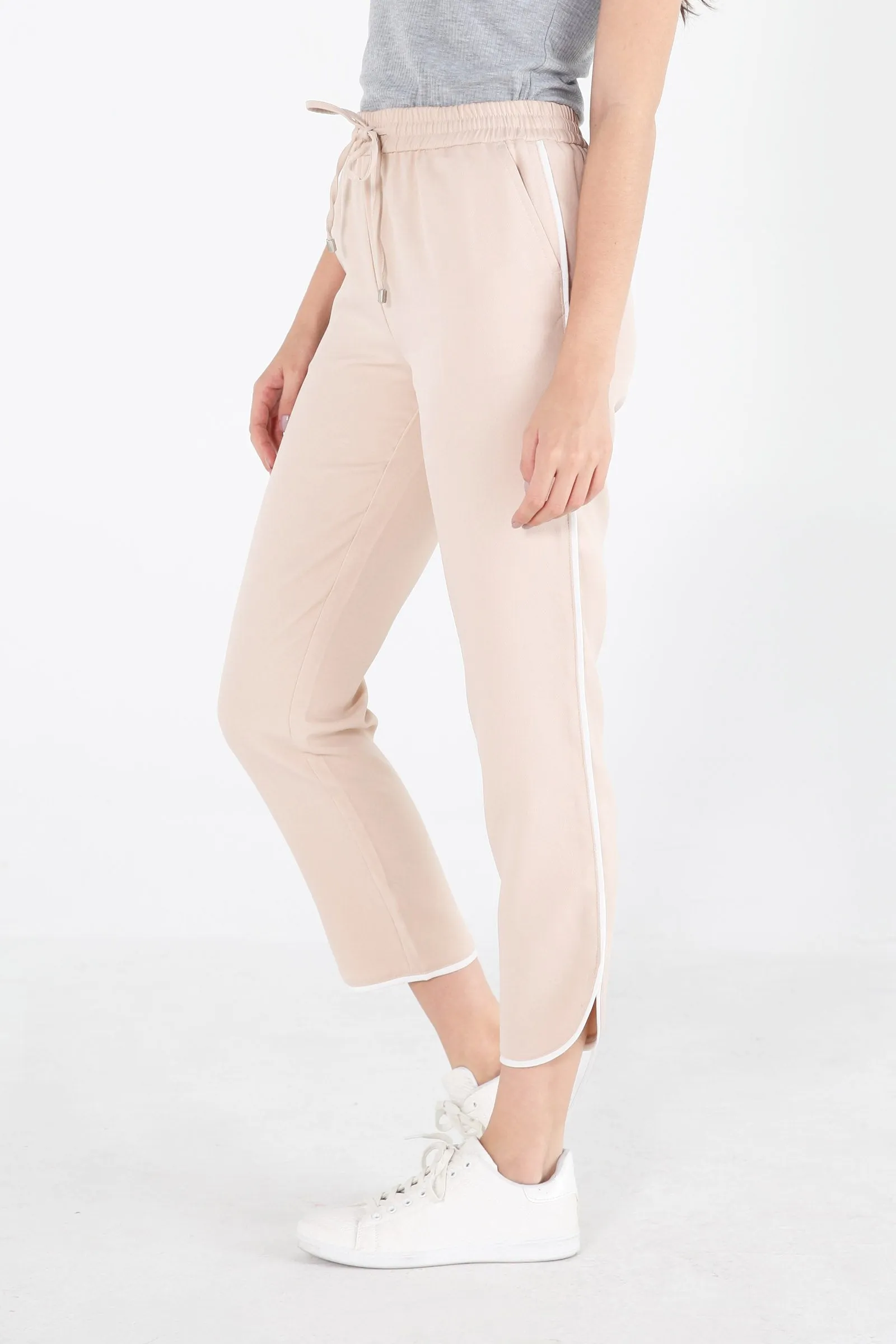 Track Pants With Contrast Piping