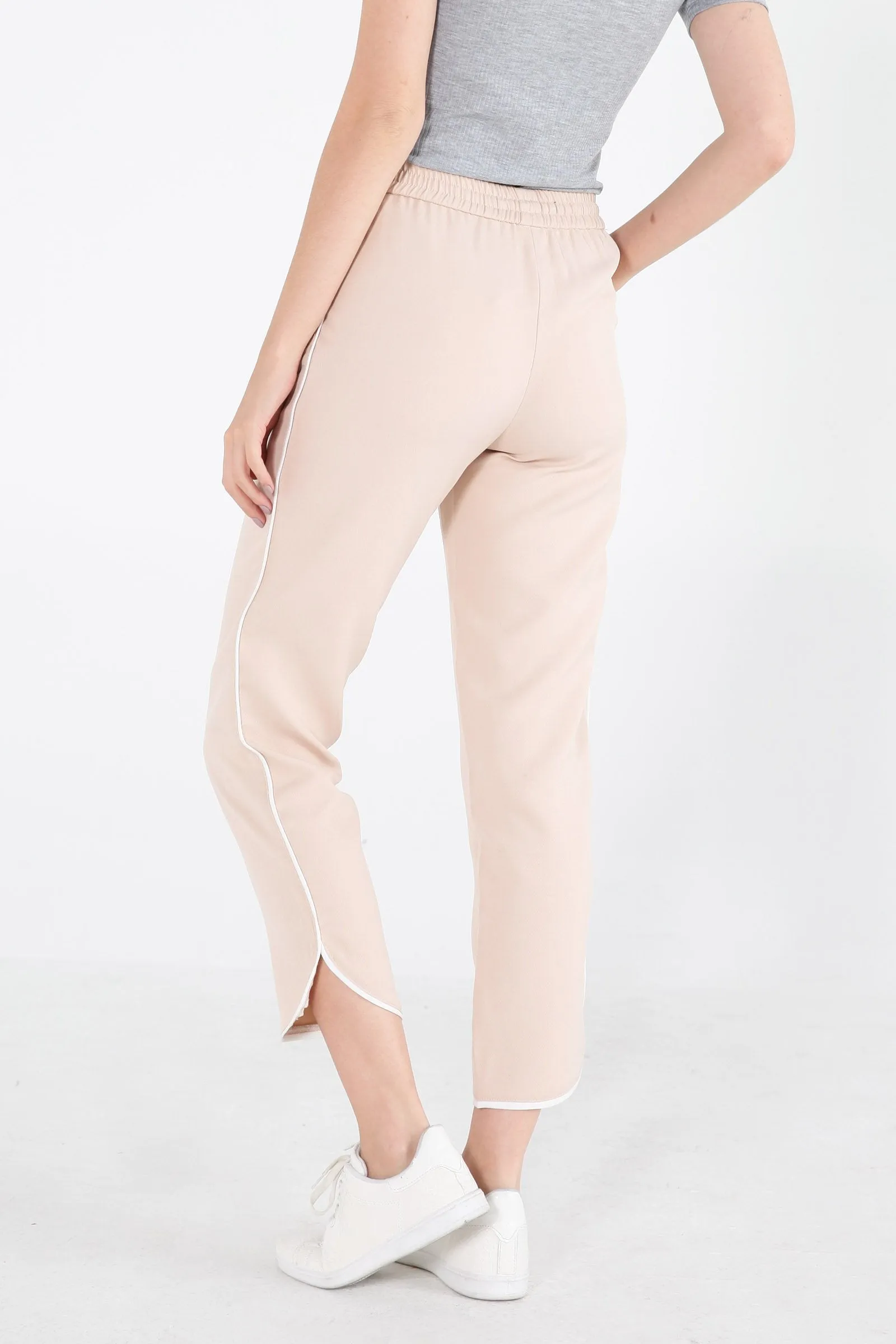 Track Pants With Contrast Piping