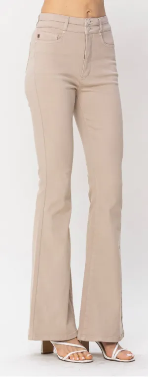 Tummy control khaki flare Judy's