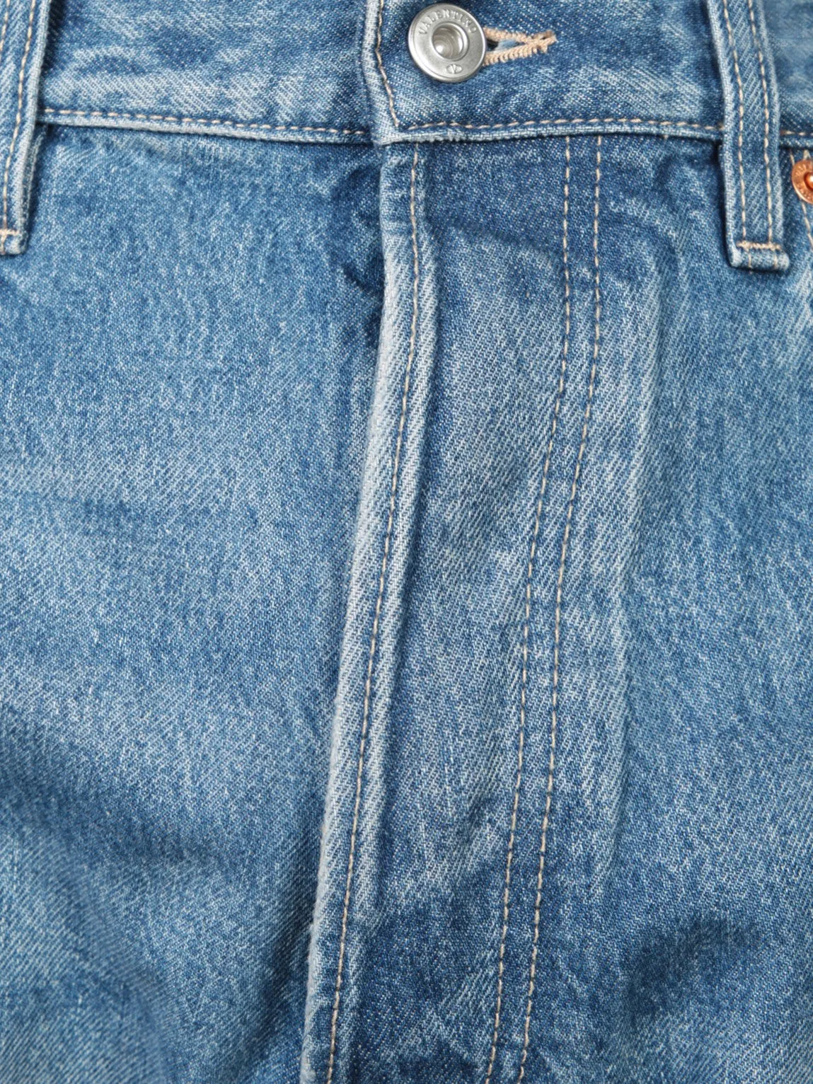 V Detail Blue Jeans