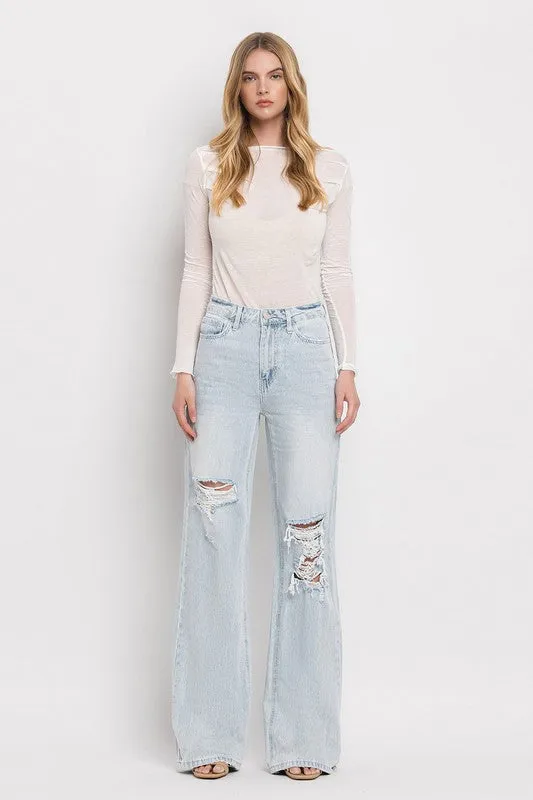 Vervet 90'S Vintage Super High Rise Flare Jeans