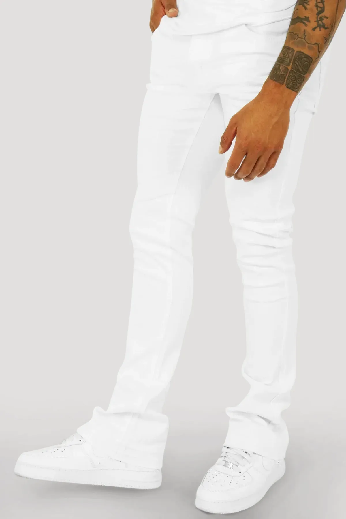 Vortex Stacked Denim (White)