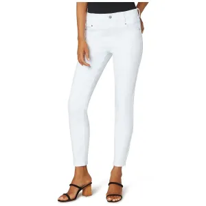 White Gia Glider Ankle Skinny Jeans